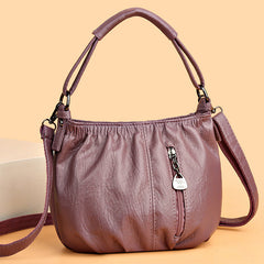 Retro Pleated Hand Shoulder Bag in 7 Colors