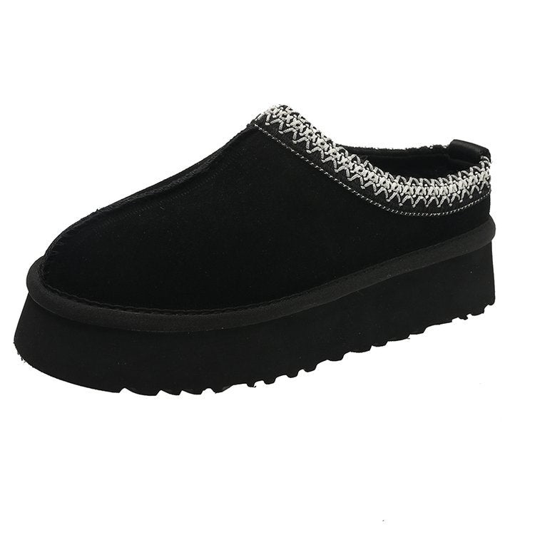 Plush Platform Slippers