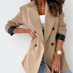 Single Breasted Blazer with Flap Pockets