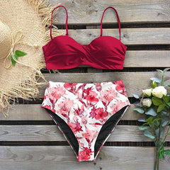 High Waist Printed Bikini in 15 Patterns S-XL