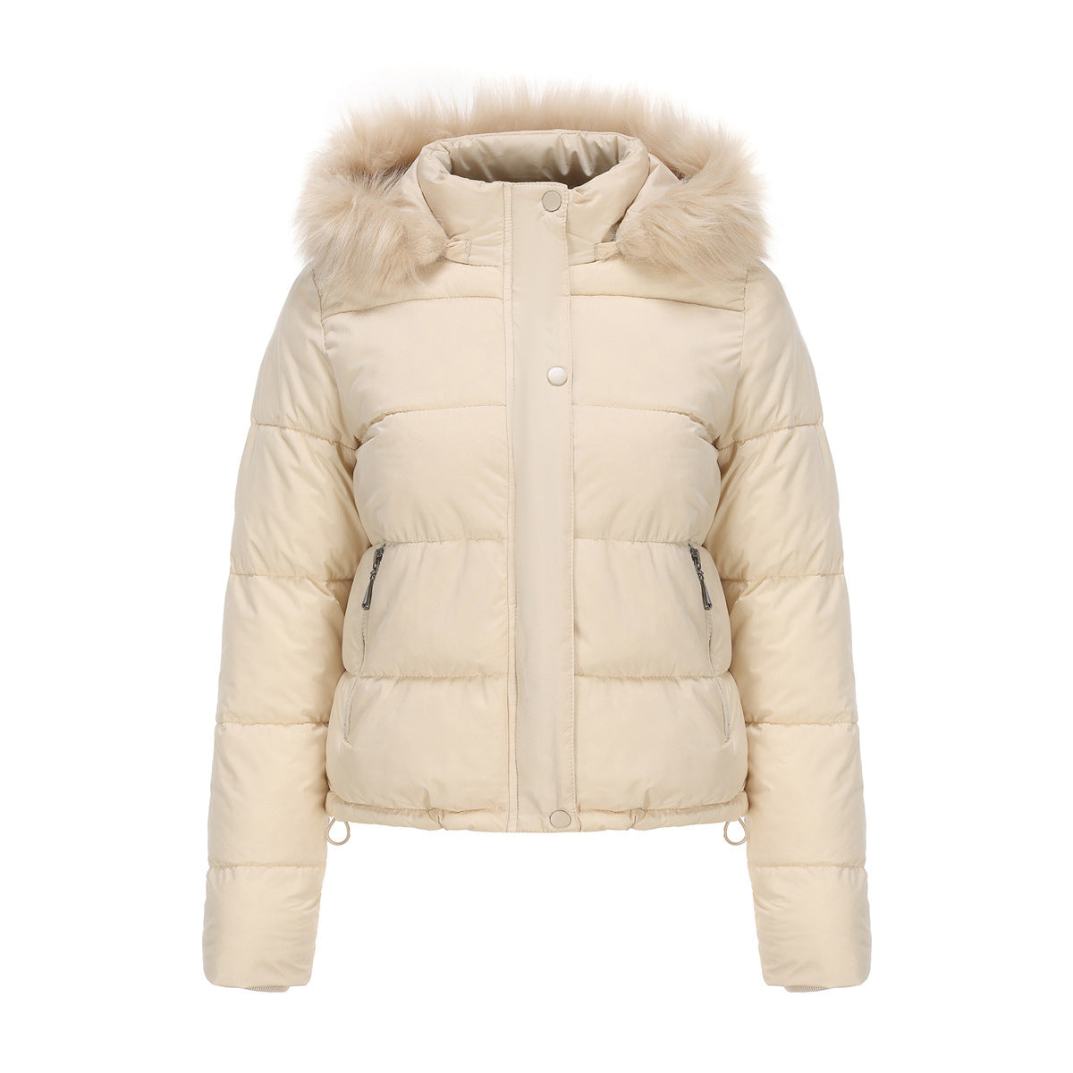 Bubble Jacket with Detachable Hood and Pockets
