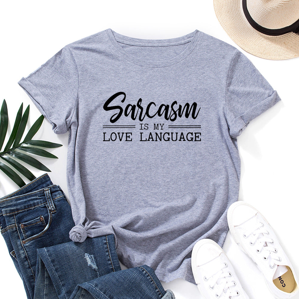 Sarcasm Is My Love Language Short Sleeve Shirt