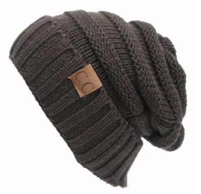Solid Colour Knit Slouch Toque