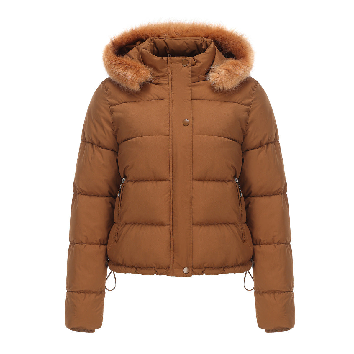 Bubble Jacket with Detachable Hood and Pockets