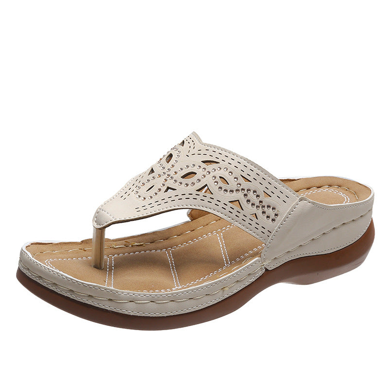 Flip Flop Wedge Sandals in 3 Colors