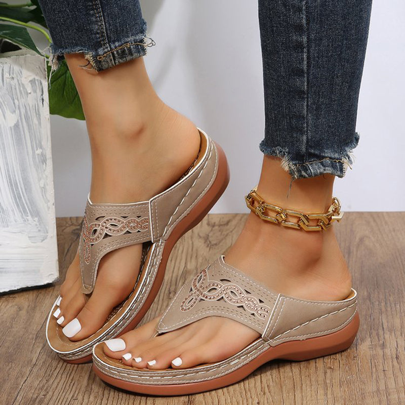 Flip Flop Wedge Sandals in 3 Colors