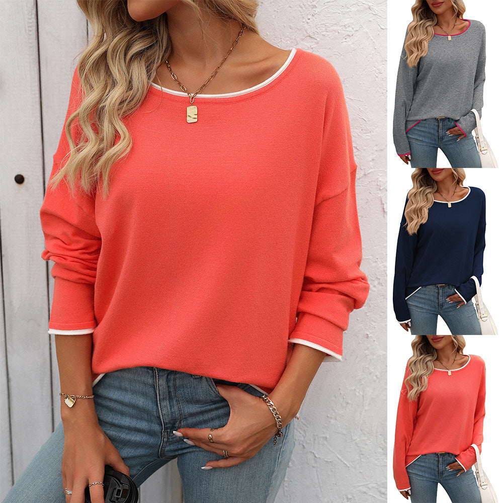 Round Neck Long Sleeve Sweater