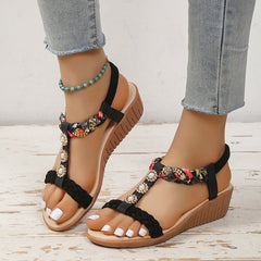 Boho Sandals with Woven Straps in 4 Colors