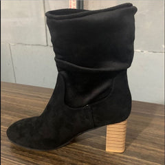 Suede Thick Heel Boots in 4 Colors