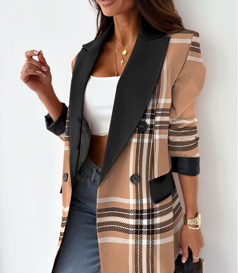 Single Breasted Blazer with Flap Pockets