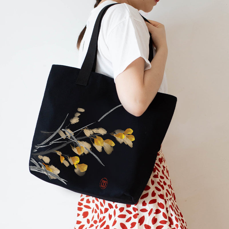 Large Capacity Canvas Artistic Shoulder Tote Bag