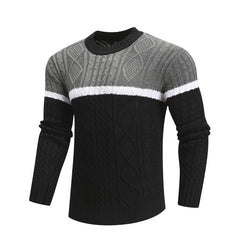 Men's Knit Long Sleeve Colorblock Sweater S-XXL