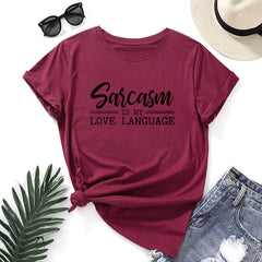 Sarcasm Is My Love Language Short Sleeve Shirt