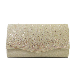 Elegant Rhinestone Clutch with Chain Strap