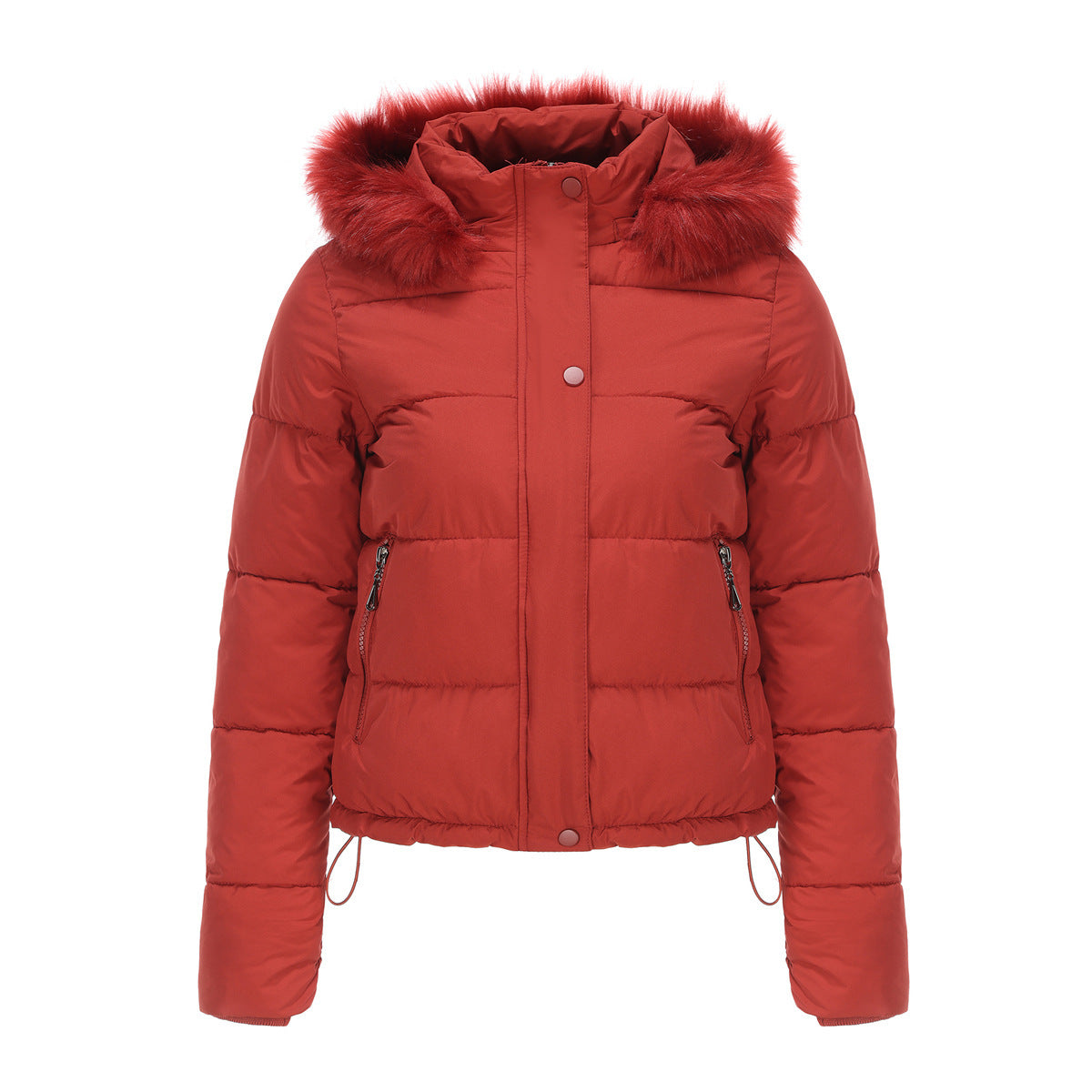 Bubble Jacket with Detachable Hood and Pockets