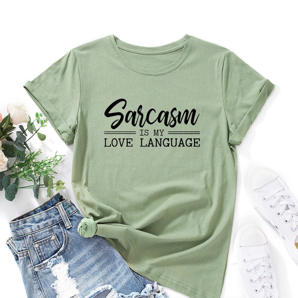 Sarcasm Is My Love Language Short Sleeve Shirt