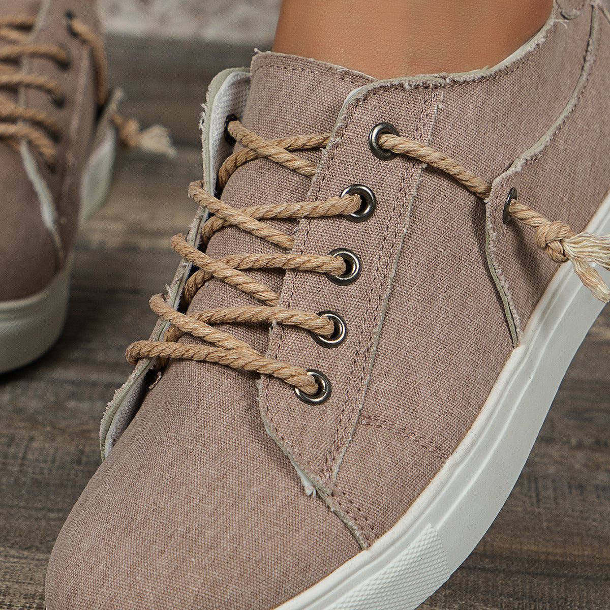 Baskets basses en denim
