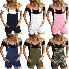 Overall Shorts with Pockets