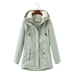 Warm Plush Hooded Jacket