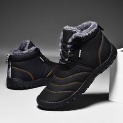 Unisex Wool-Lined Flat Heel Slip-On Ankle Boots