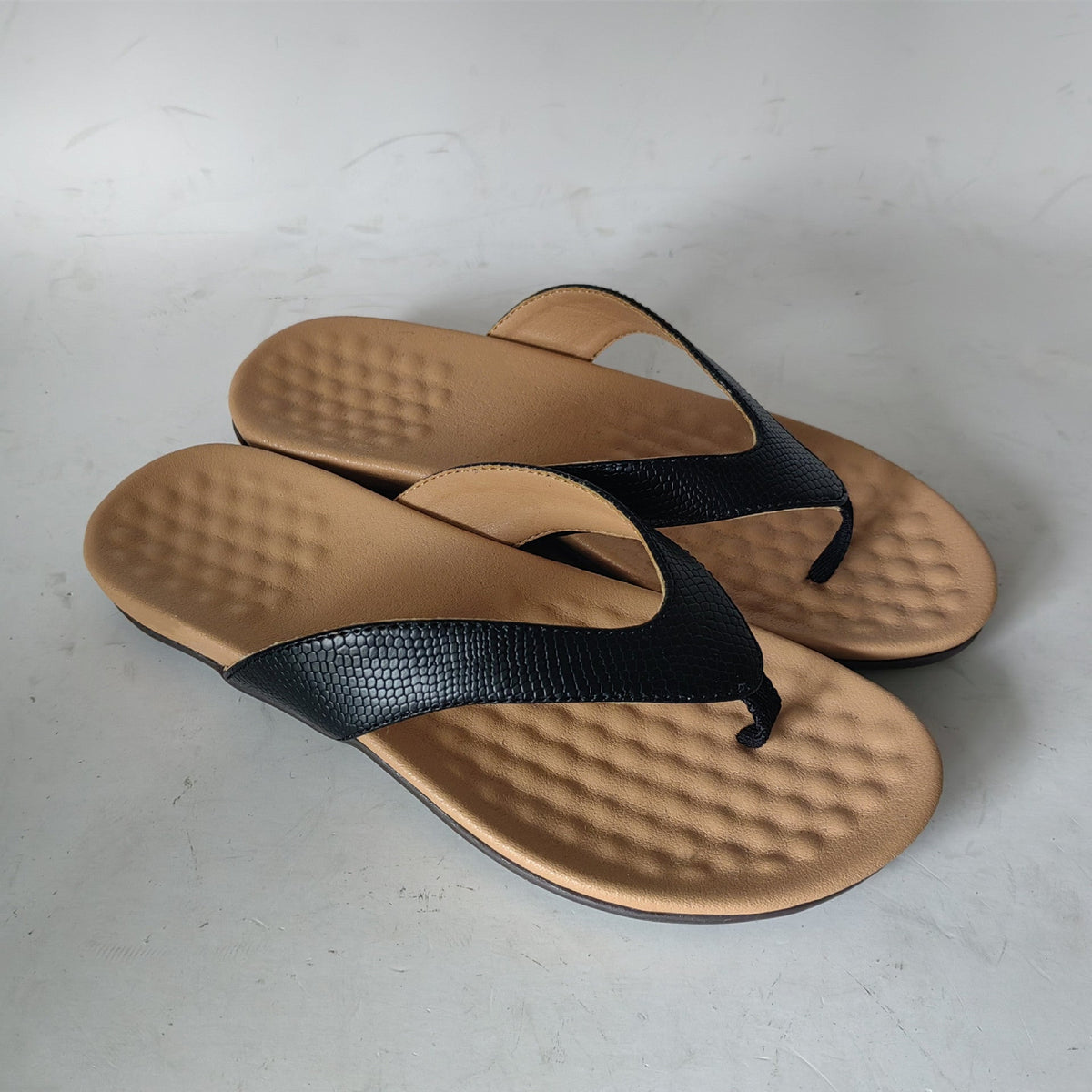 Flat Heel Thong Sandals in 3 Colors