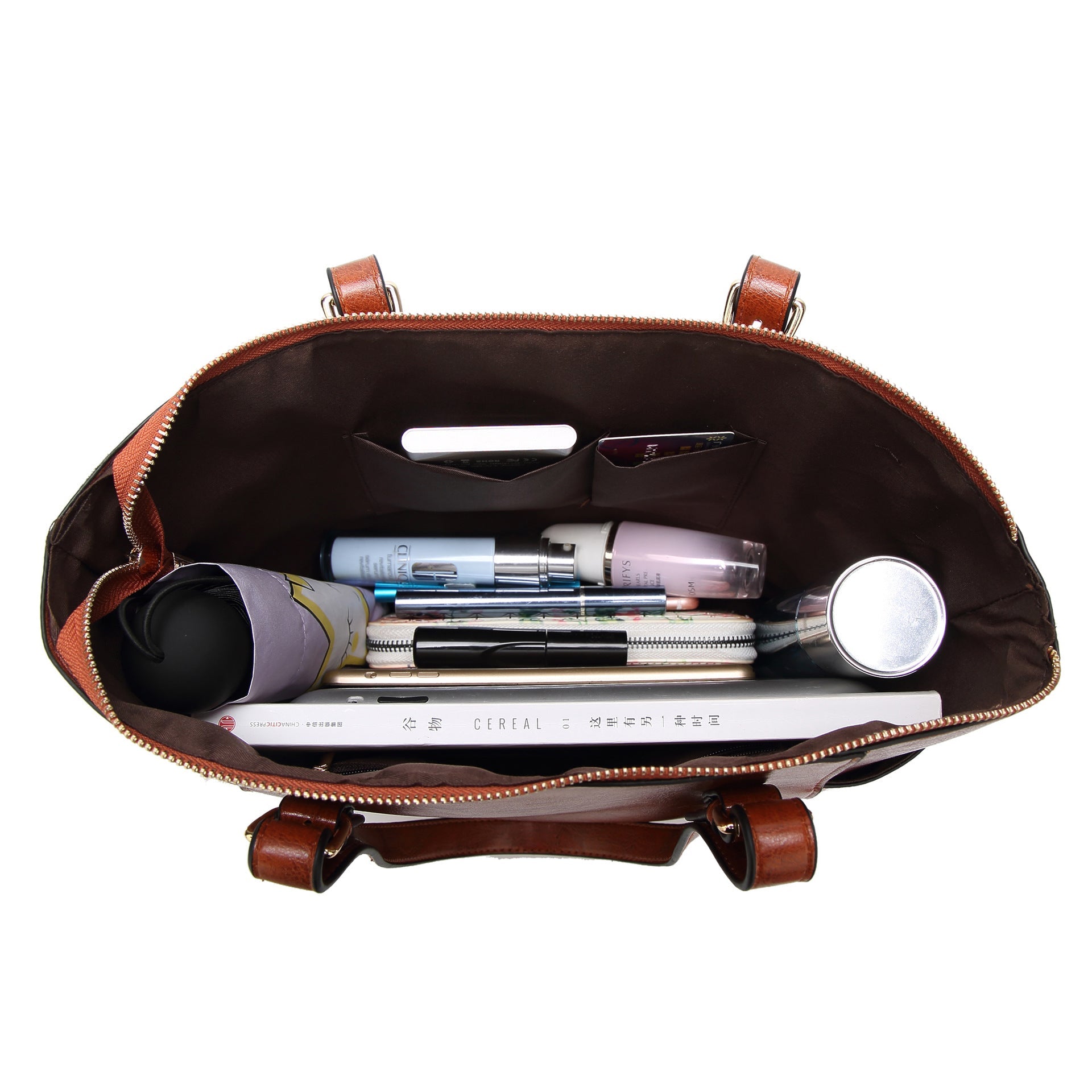 Oil Wax Large Capacity Shoulder Bag