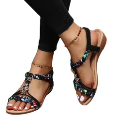 Open Toe Bohemian Sandals in 2 Colors