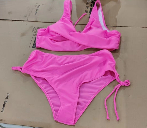 Bikini mit verstellbarer Kordelzughose in 4 Farben S-3XL