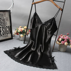 Lingerie Dress with Lace and Spaghetti Straps in 6 Colors M-XXL
