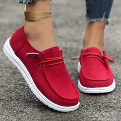 Flat Bottom Slip On Casual Boat Shoes