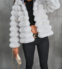 Sexy and Sophisticated Short Faux Fur Coat