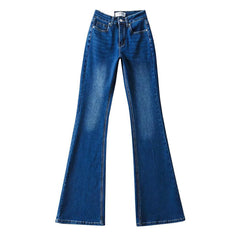 Flare Jeans with Back Heart Pockets in 4 Colors XS-L