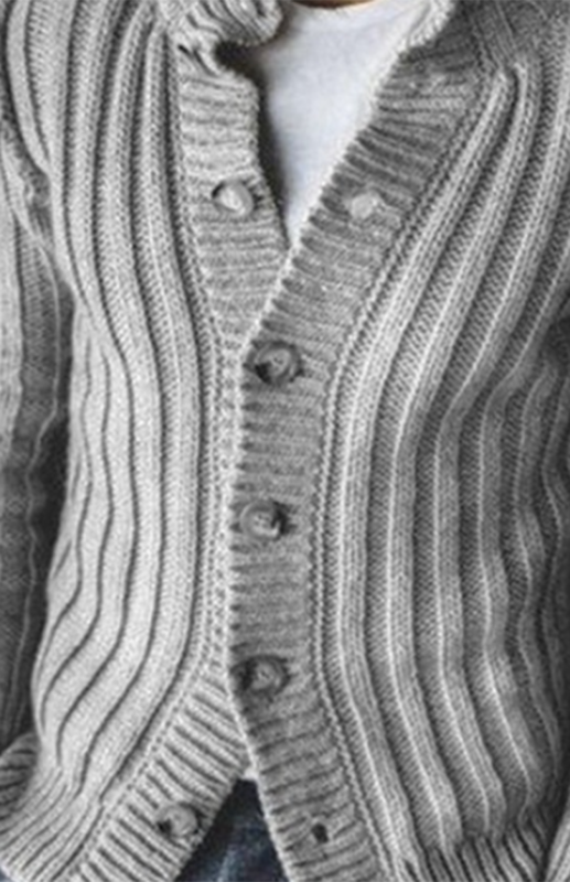 Men's Buttoned Long Sleeve Knit Sweater Cardigan in 2 Colors S-4XL