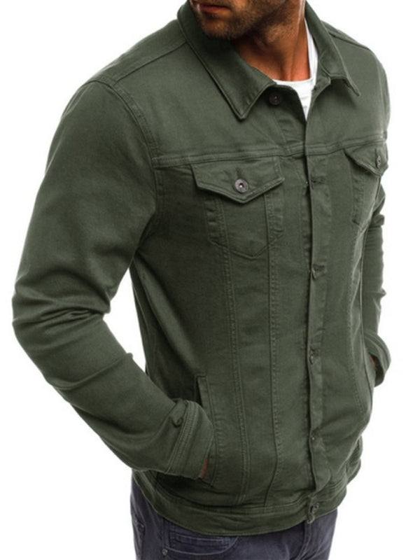 Men's Multi Pocket Denim Jacket in 6 Colors M-3XL