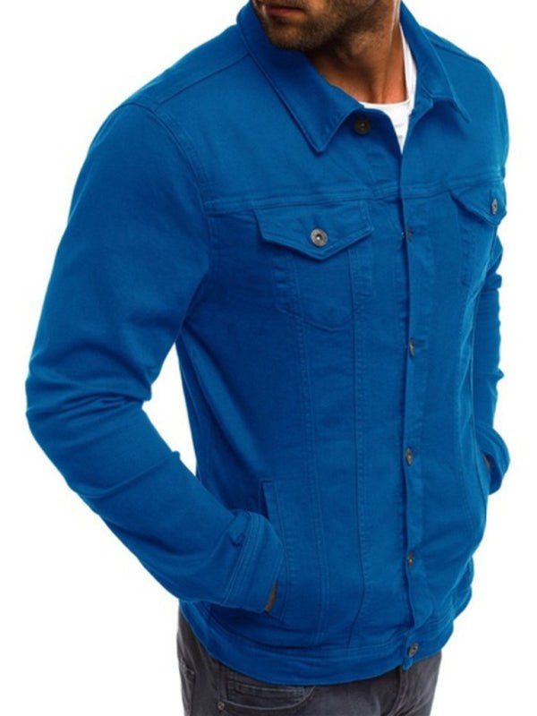 Men's Multi Pocket Denim Jacket in 6 Colors M-3XL