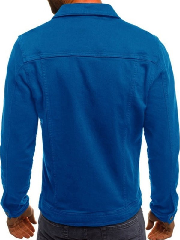 Men's Multi Pocket Denim Jacket in 6 Colors M-3XL