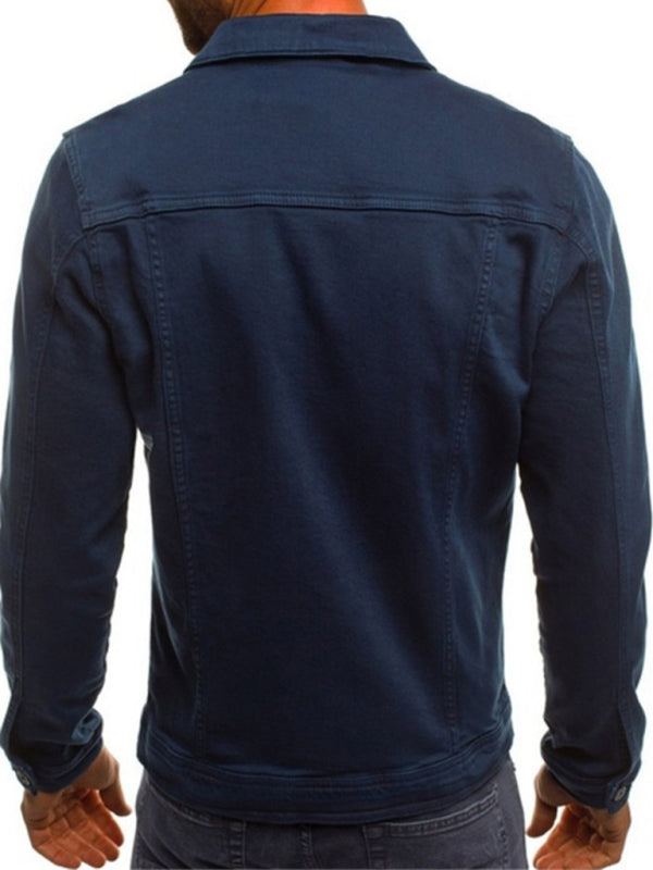 Men's Multi Pocket Denim Jacket in 6 Colors M-3XL