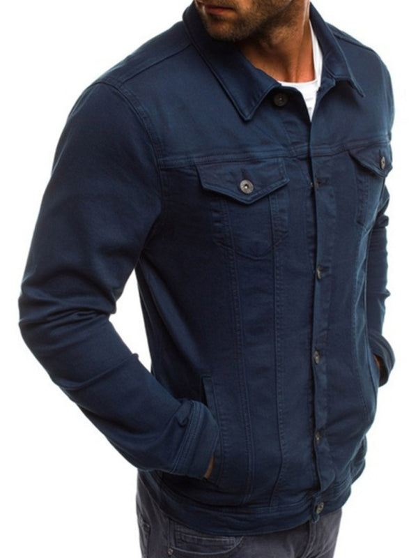 Men's Multi Pocket Denim Jacket in 6 Colors M-3XL