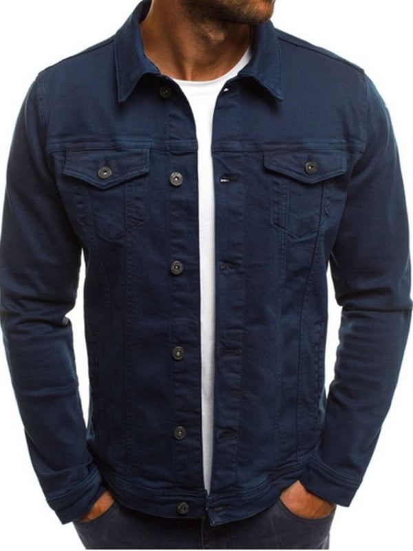 Men's Multi Pocket Denim Jacket in 6 Colors M-3XL