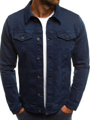 Men's Multi Pocket Denim Jacket in 6 Colors M-3XL
