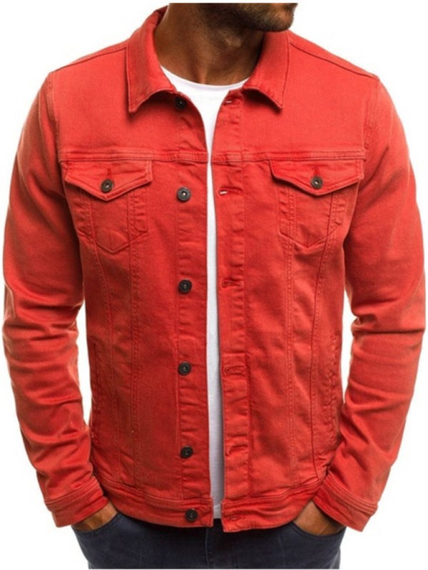 Men's Multi Pocket Denim Jacket in 6 Colors M-3XL