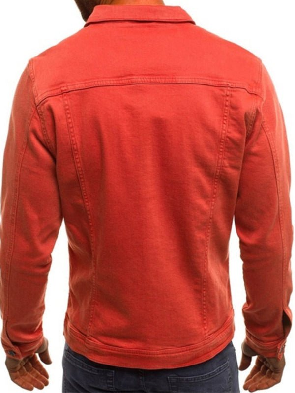 Men's Multi Pocket Denim Jacket in 6 Colors M-3XL
