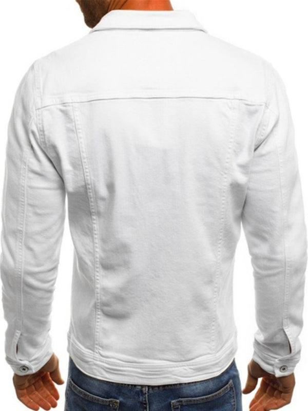 Men's Multi Pocket Denim Jacket in 6 Colors M-3XL