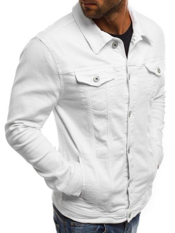 Men's Multi Pocket Denim Jacket in 6 Colors M-3XL
