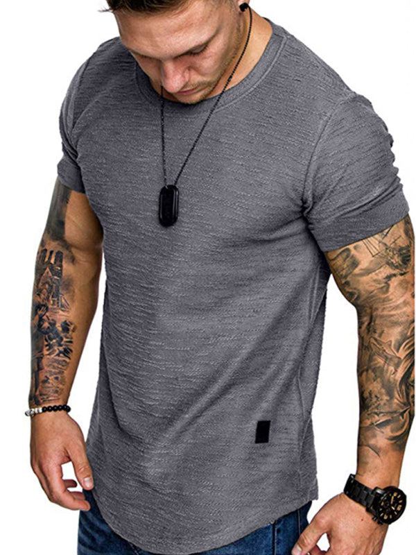 Herren Kurzarm T-Shirt Rundhals in 5 Farben S-XXL 