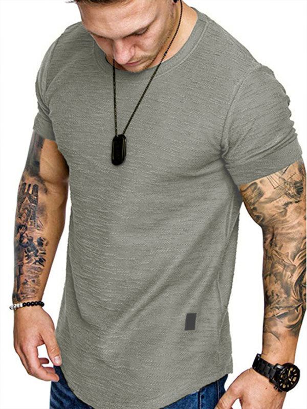 Herren Kurzarm T-Shirt Rundhals in 5 Farben S-XXL 