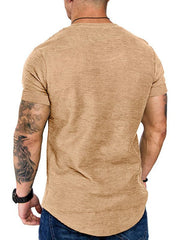 Herren Kurzarm T-Shirt Rundhals in 5 Farben S-XXL 