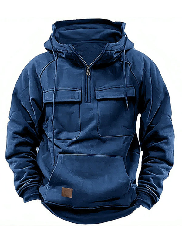 Men's Multi-Pocket Pullover Jacket