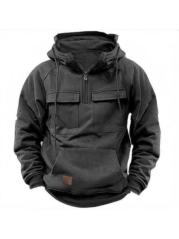 Men's Multi-Pocket Pullover Jacket