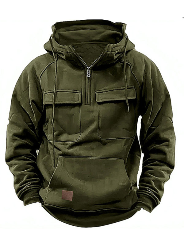 Men's Multi-Pocket Pullover Jacket